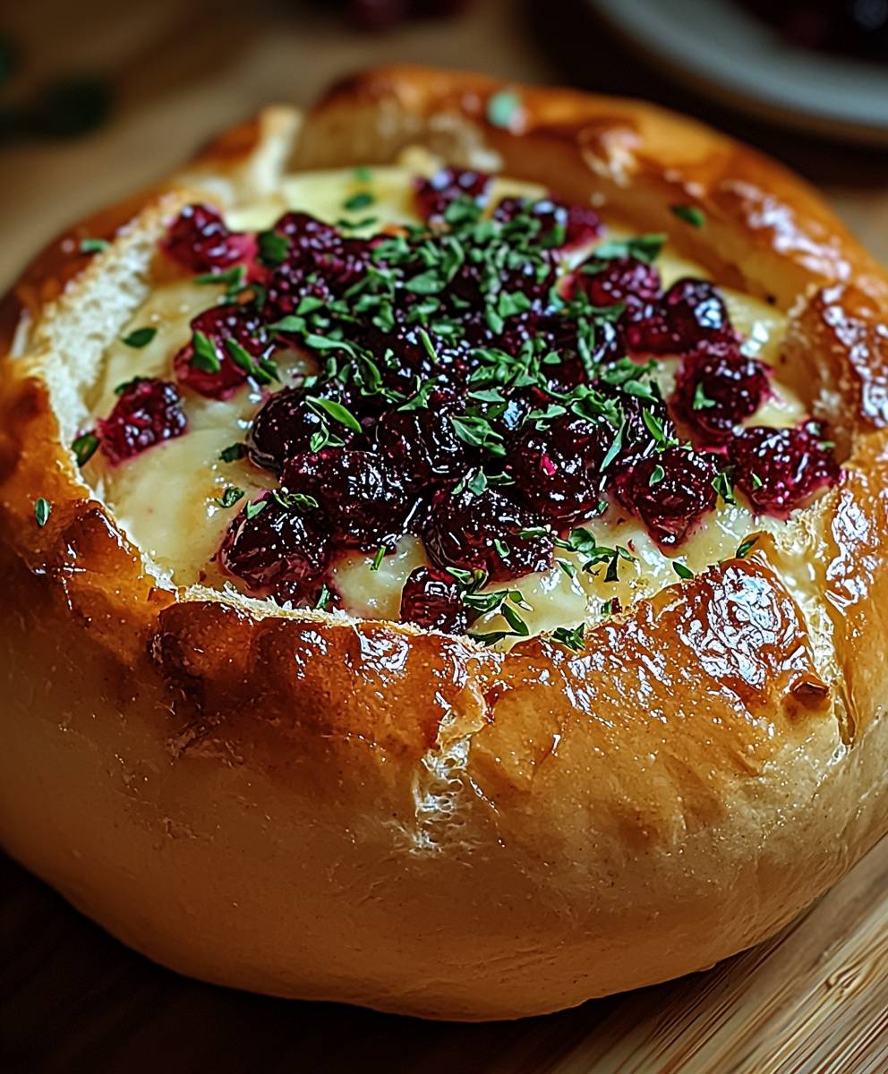Cranberry Brie Brotschale backen