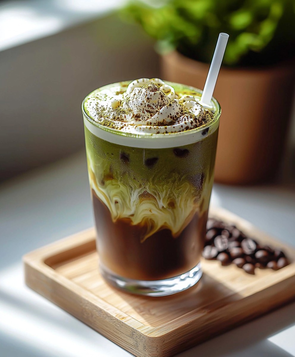 Keto Matcha Eiskaffee