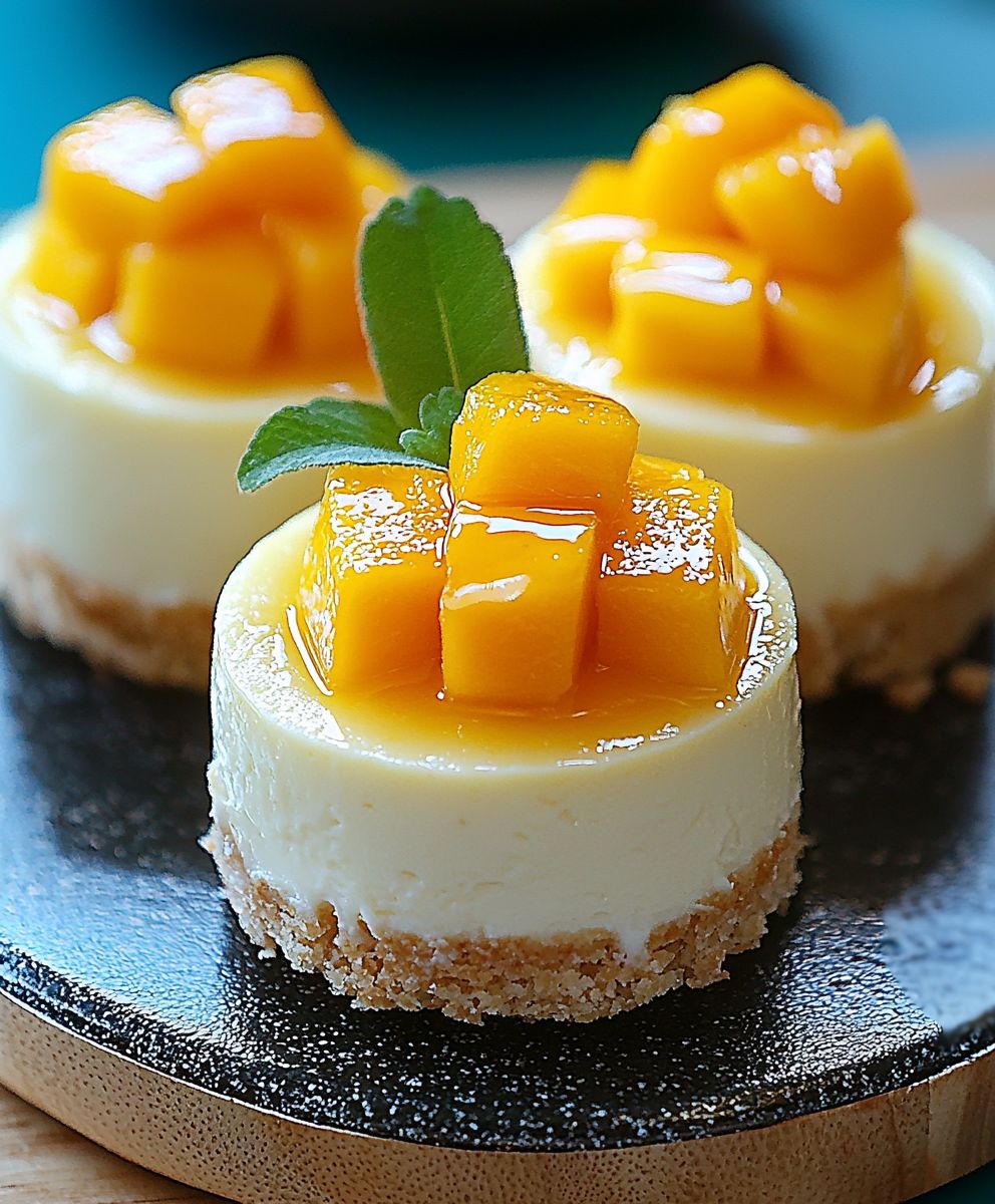 Mango Cheesecakes backen