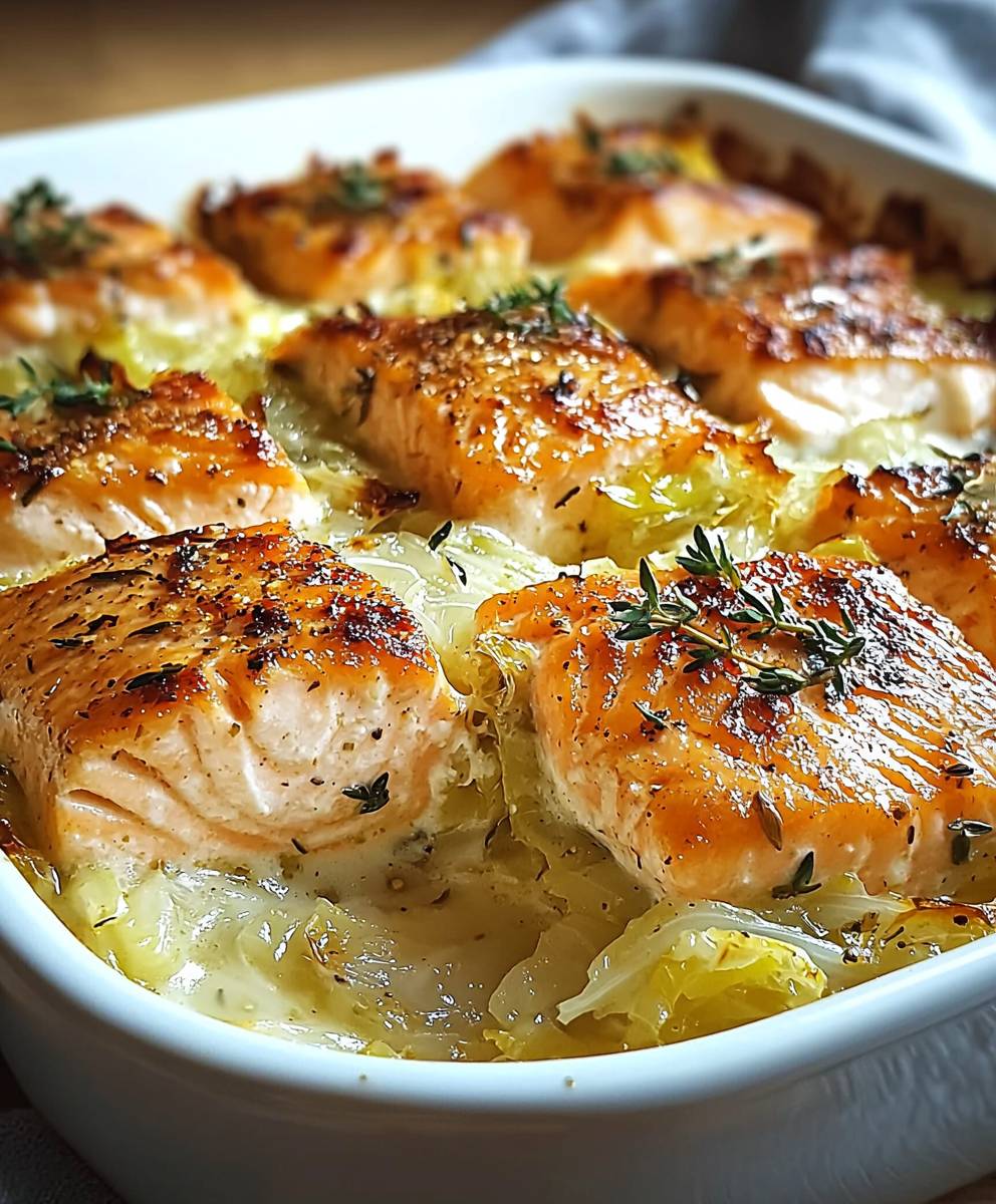 Lachs Spitzkohl Auflauf