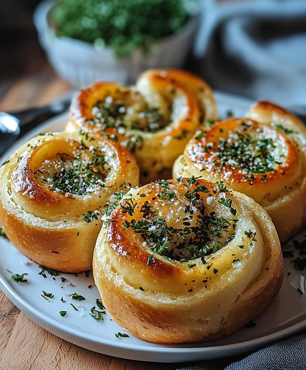 Kräuterbutter Brötchen Osterbrunch