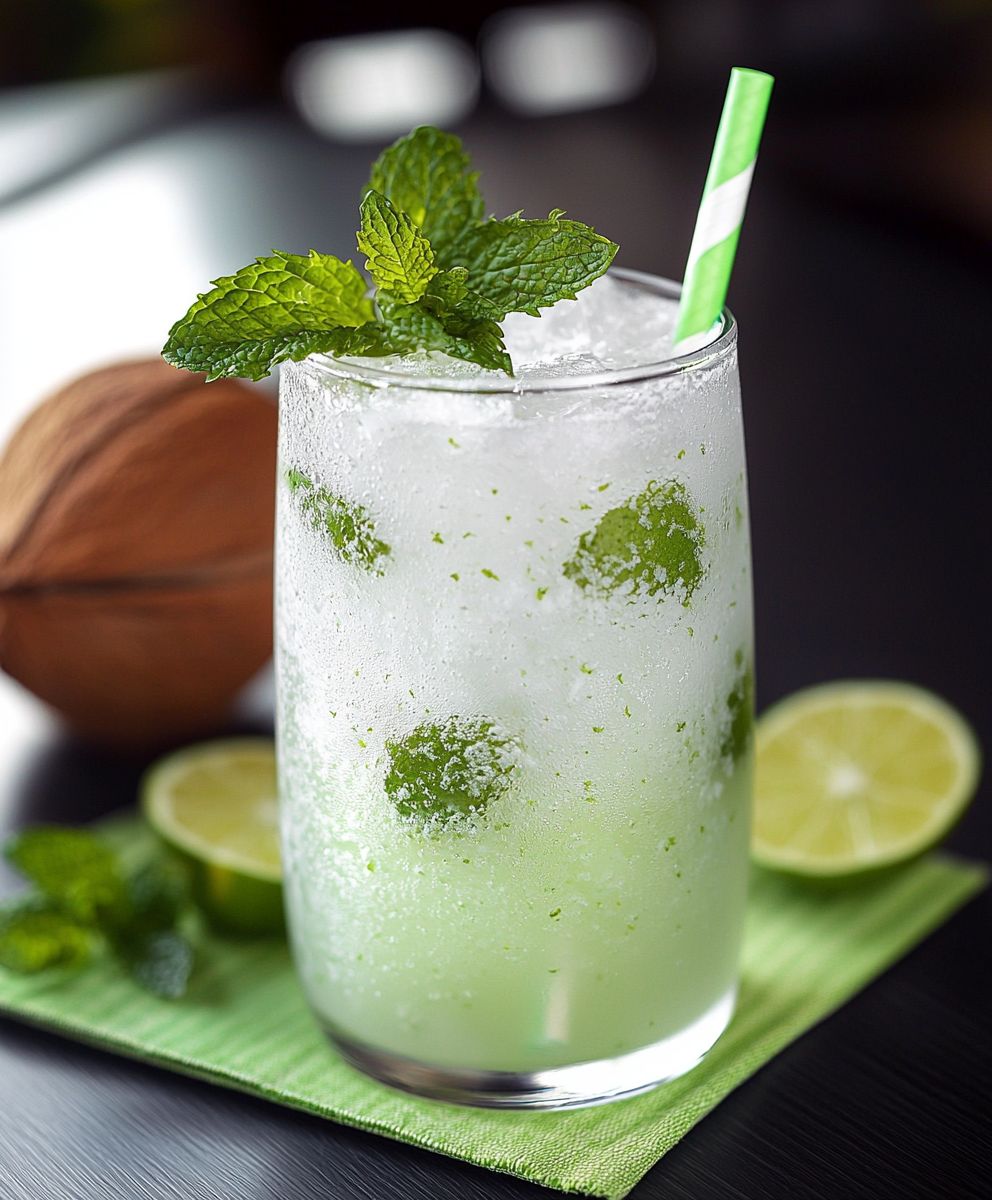 Kokos Limetten Mojito Mocktail