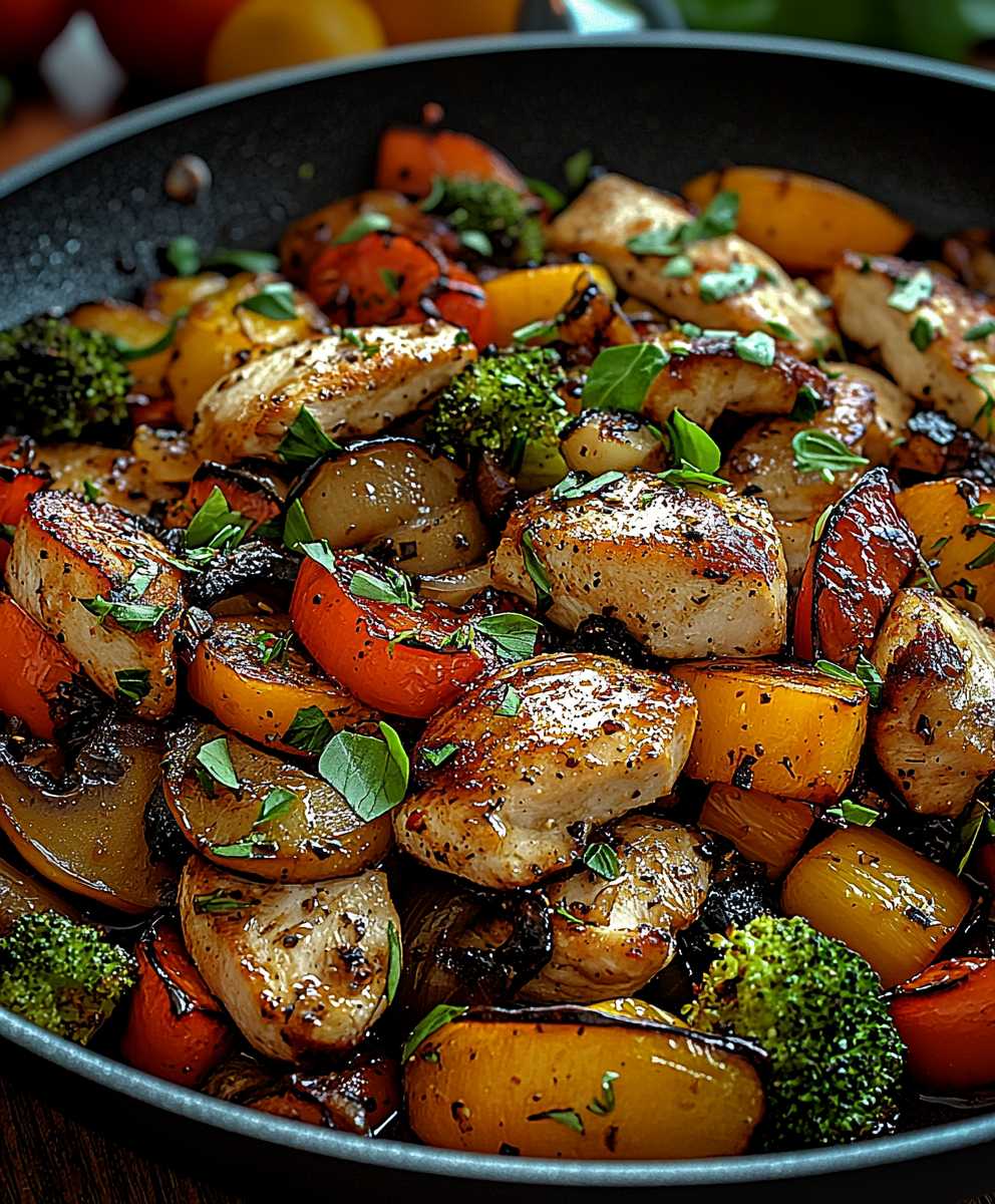 Low Carb Gemüsepfanne Geflügel