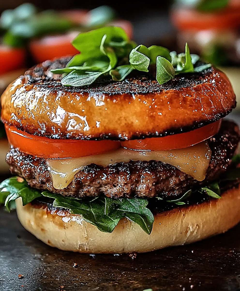 Bruschetta Burger selber machen