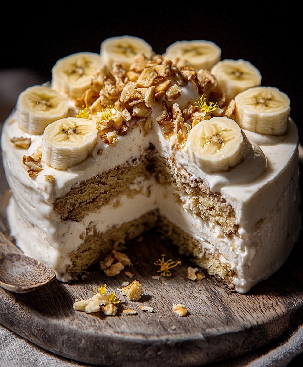 Bananenpudding Eistorte