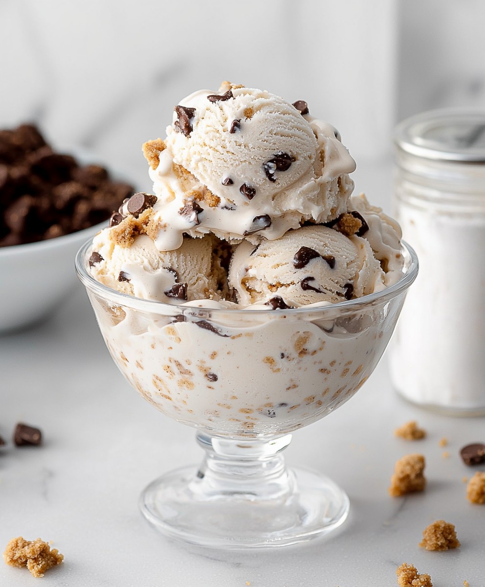 veganes Cookie Dough Eis