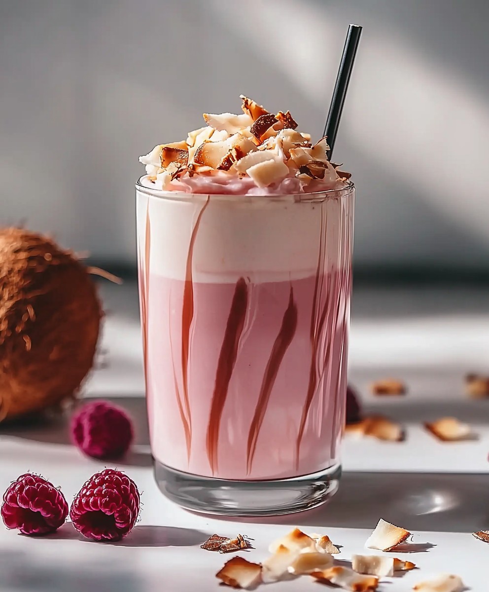 Pink Coconut Iced Latte