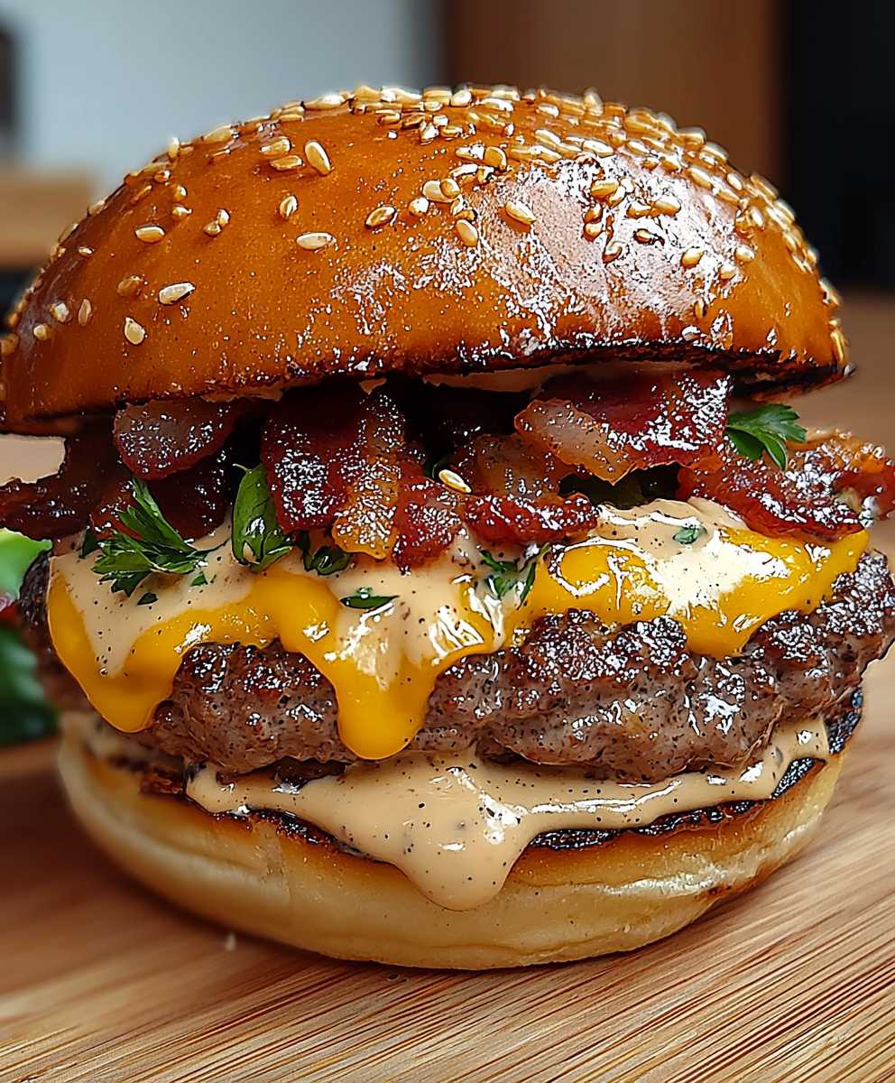 Smash Burger mit Baconnaise