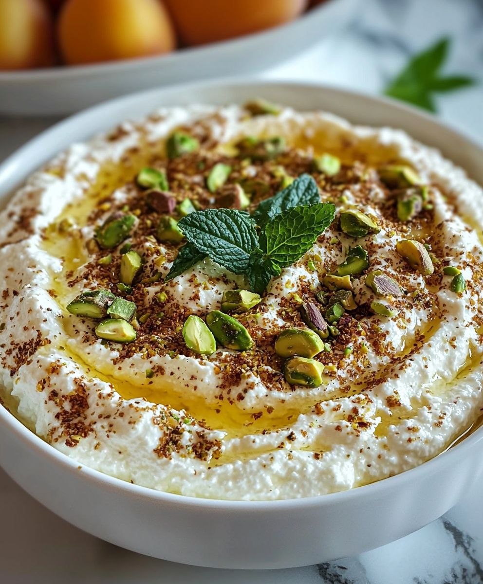 Honig Ricotta Dip Pistazien