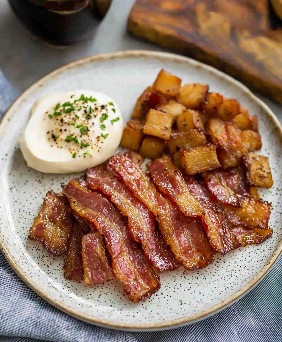 Knuspriger Speck aus dem Ofen