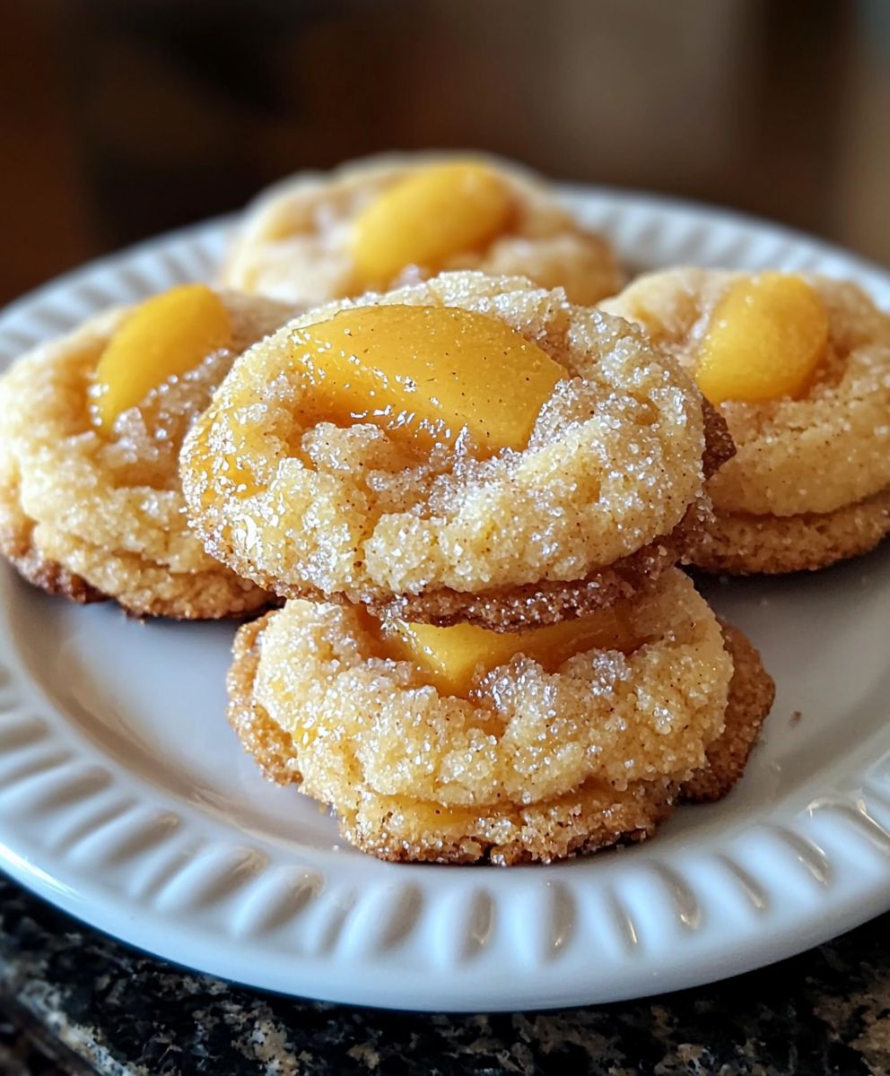 Pfirsich Cobbler Kekse backen