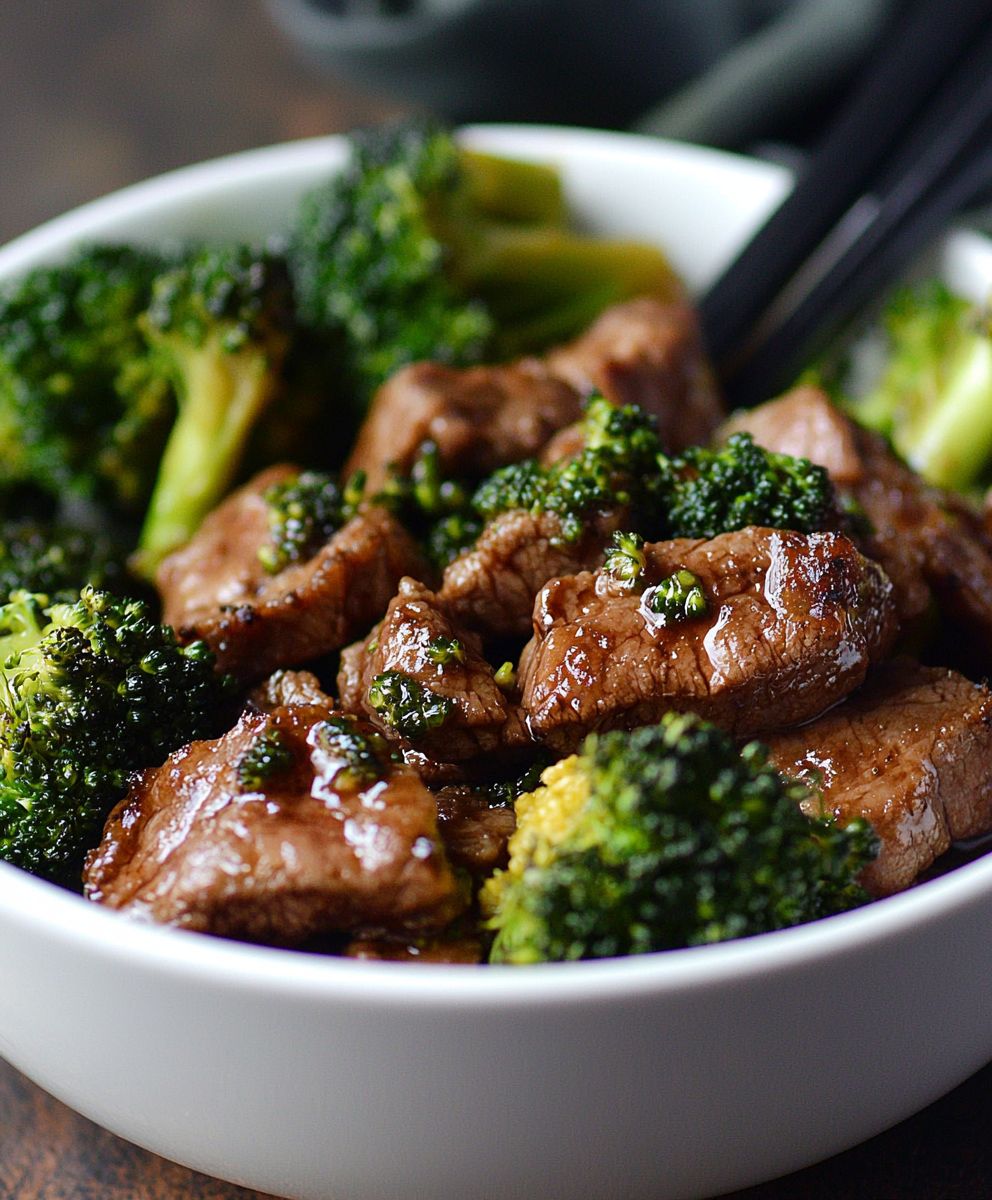 Rindfleisch Brokkoli Gericht
