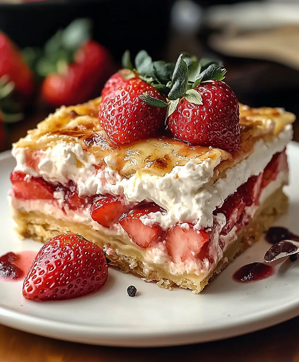Erdbeer Lasagne selber machen