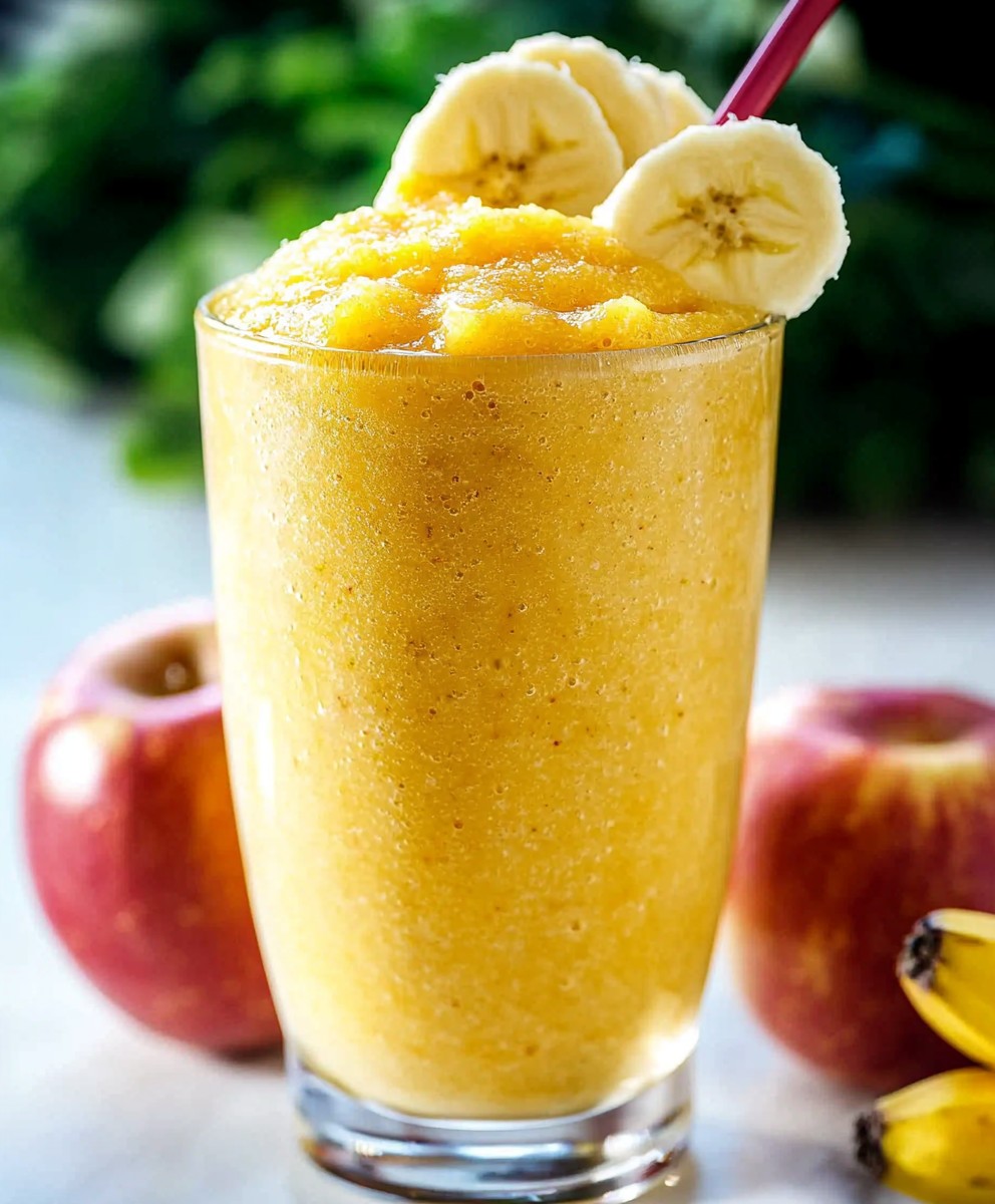 Apfel Ingwer Bananen Smoothie