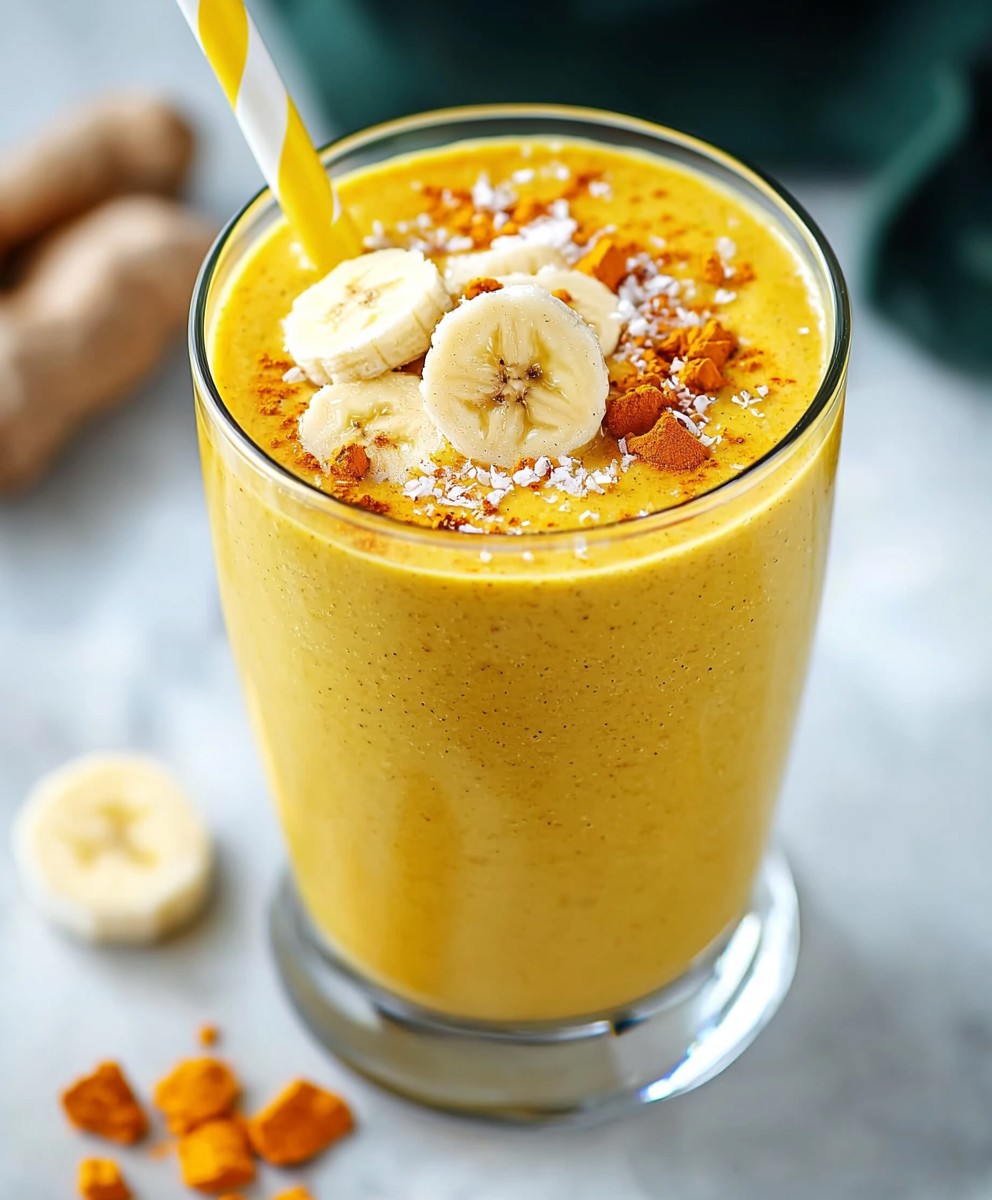 Bananen Kurkuma Smoothie