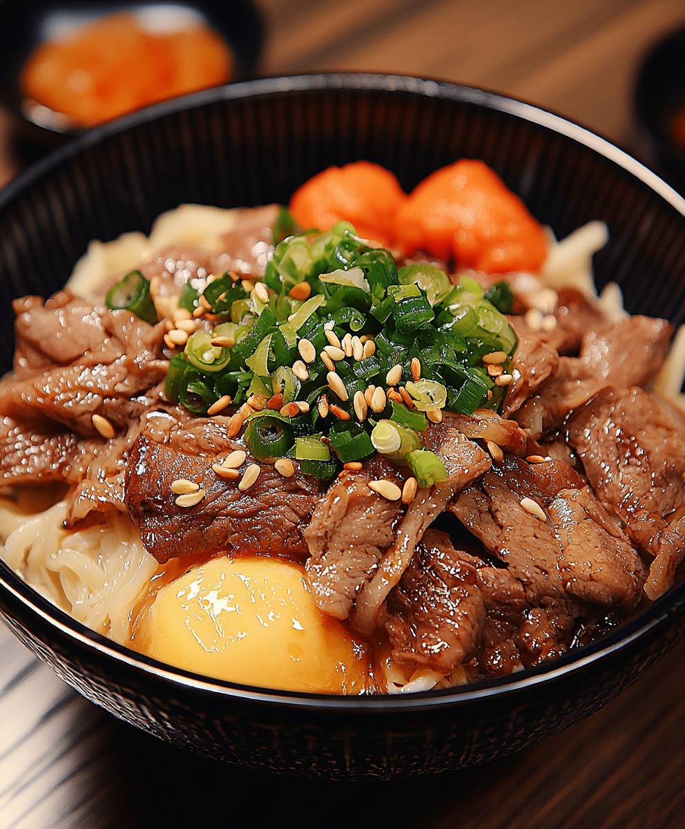 Gyudon japanisches Rindfleischgericht
