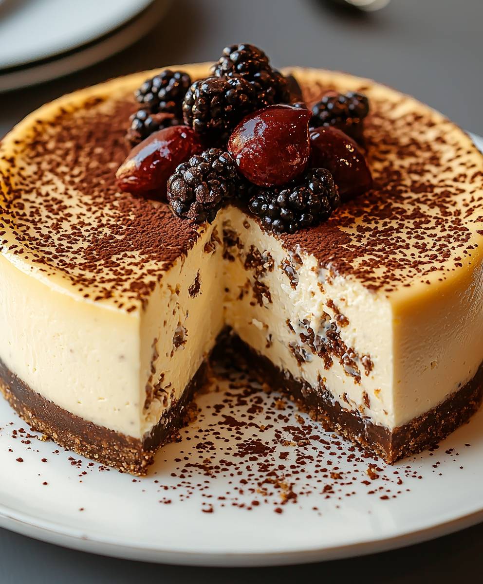 Stracciatella Käsekuchen saftig