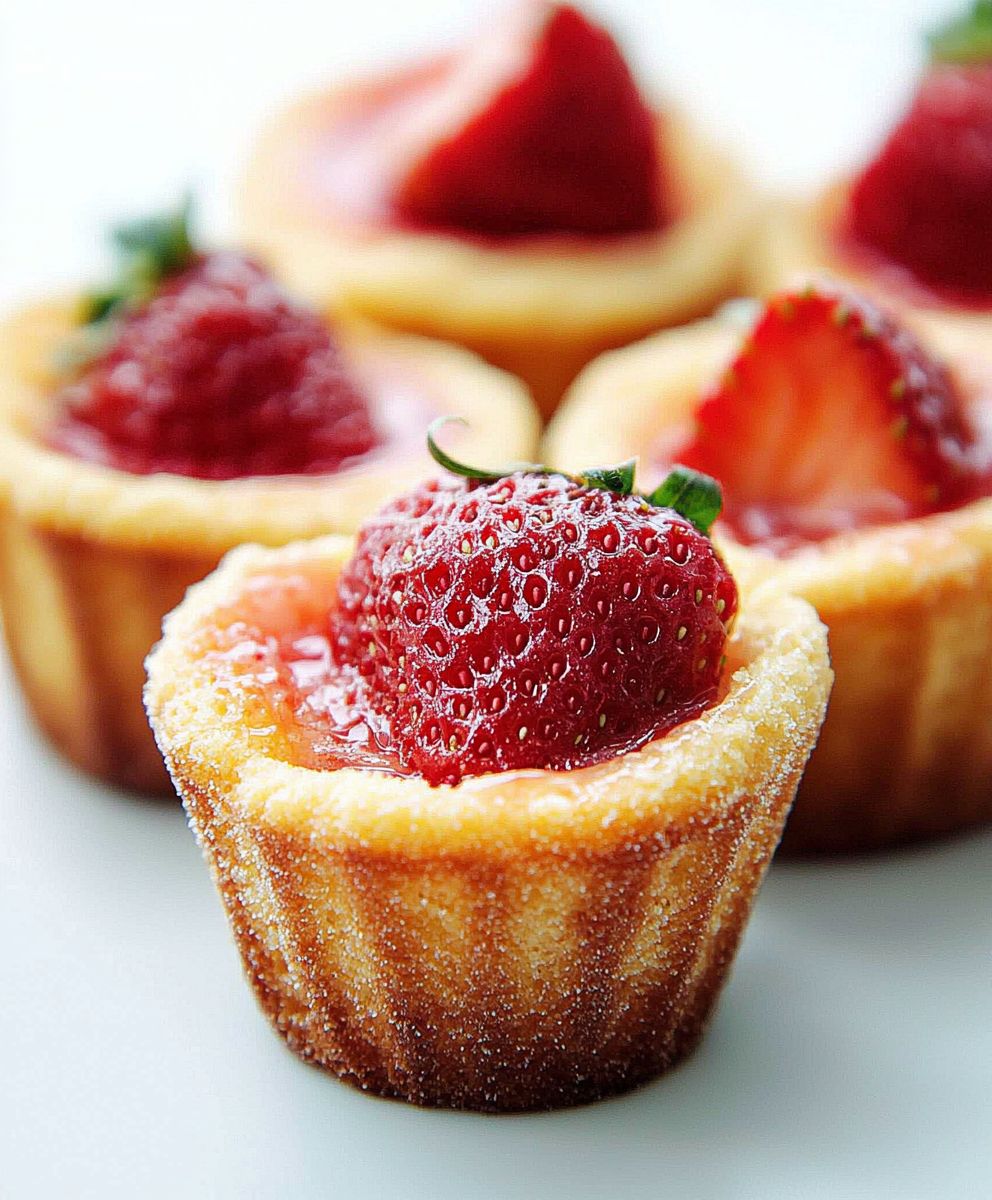 Mini-Erdbeer-Friands backen