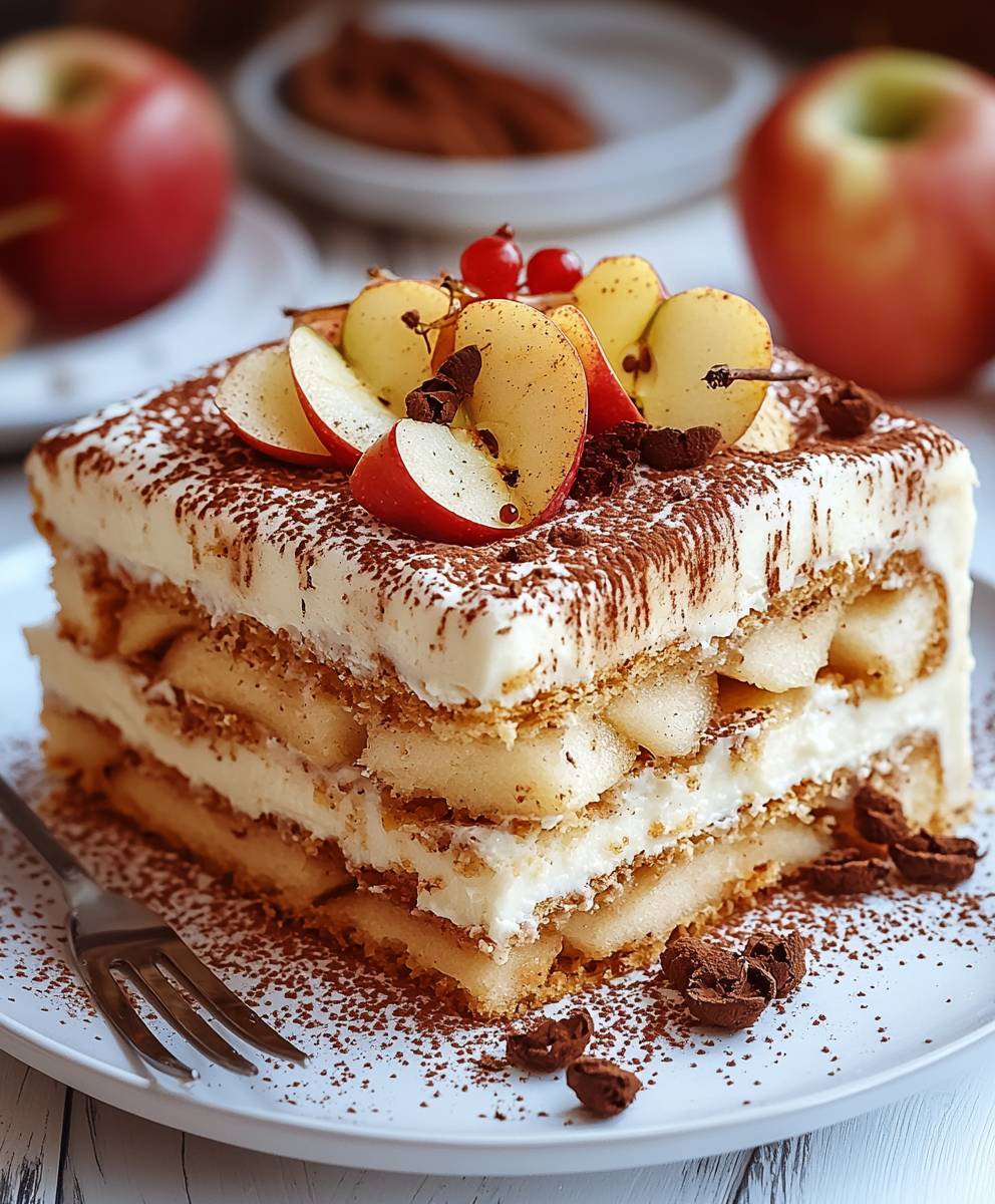 Apfel Tiramisu Torte