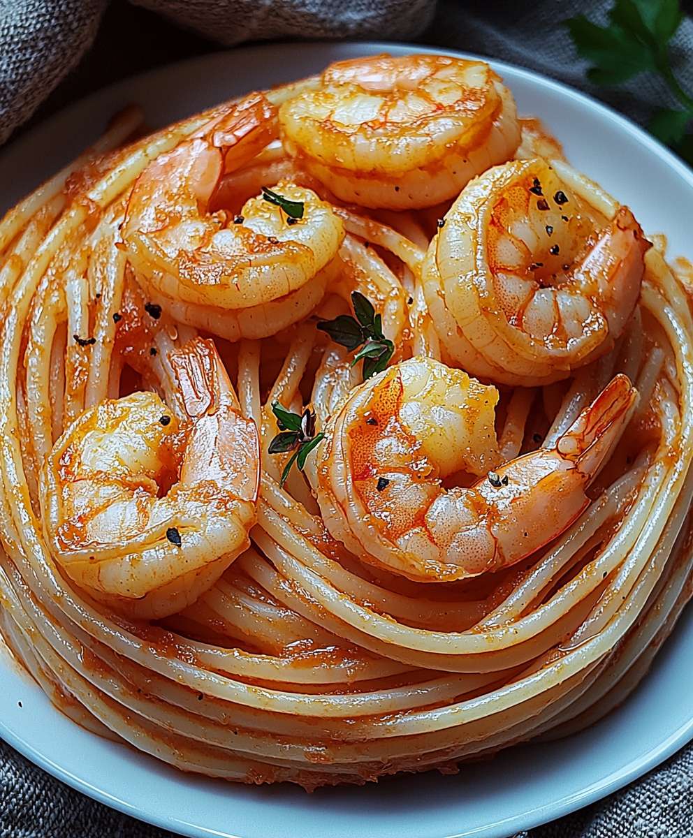 Spaghetti Garnelen Tomatensoße