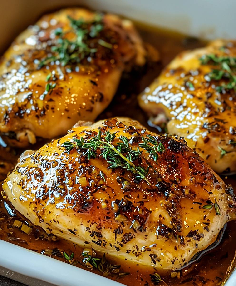Honig Dijon Huhn backen