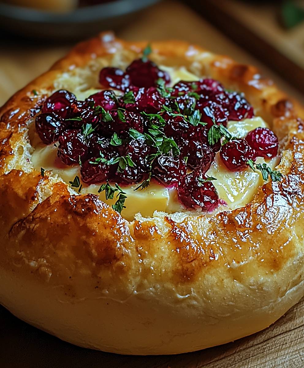 Cranberry Brie Brotschale backen