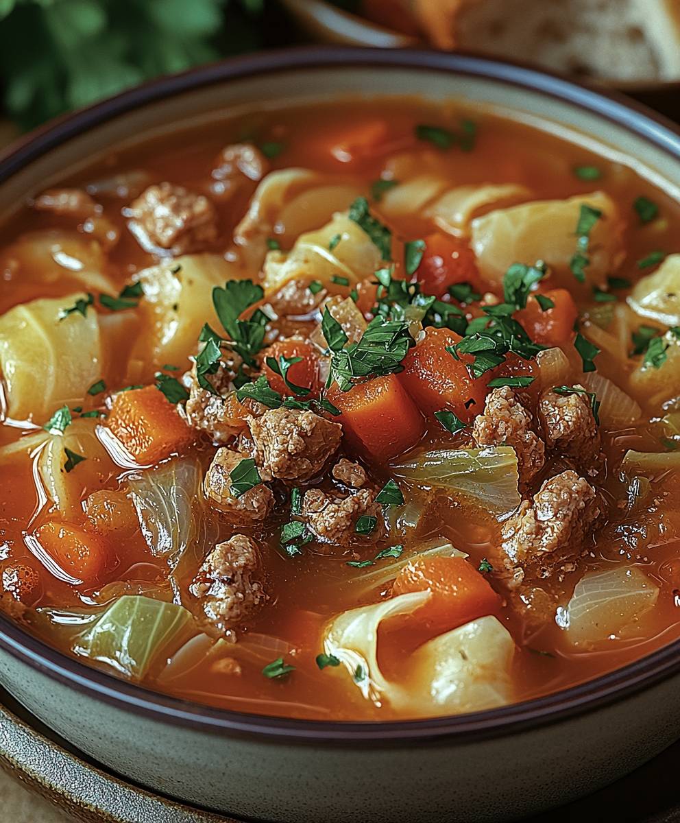 Kohlrouladen Suppe