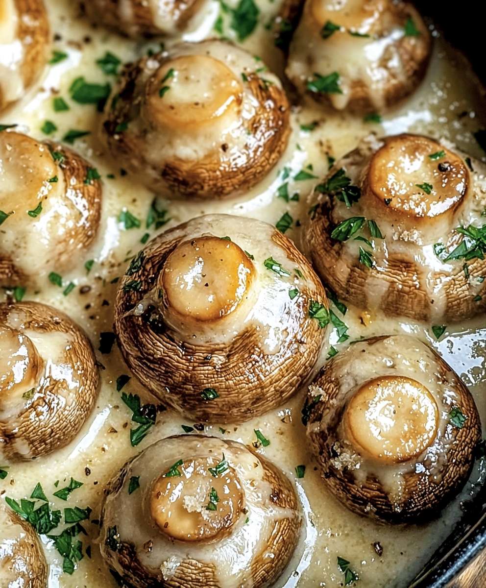 Knoblauch Parmesan Pilze