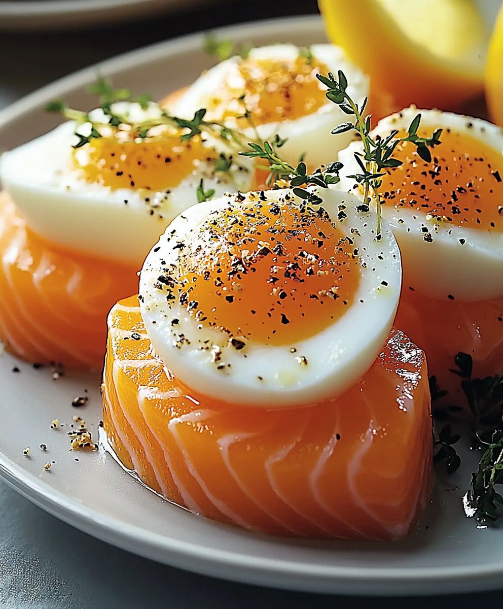 Eier mit Lachs