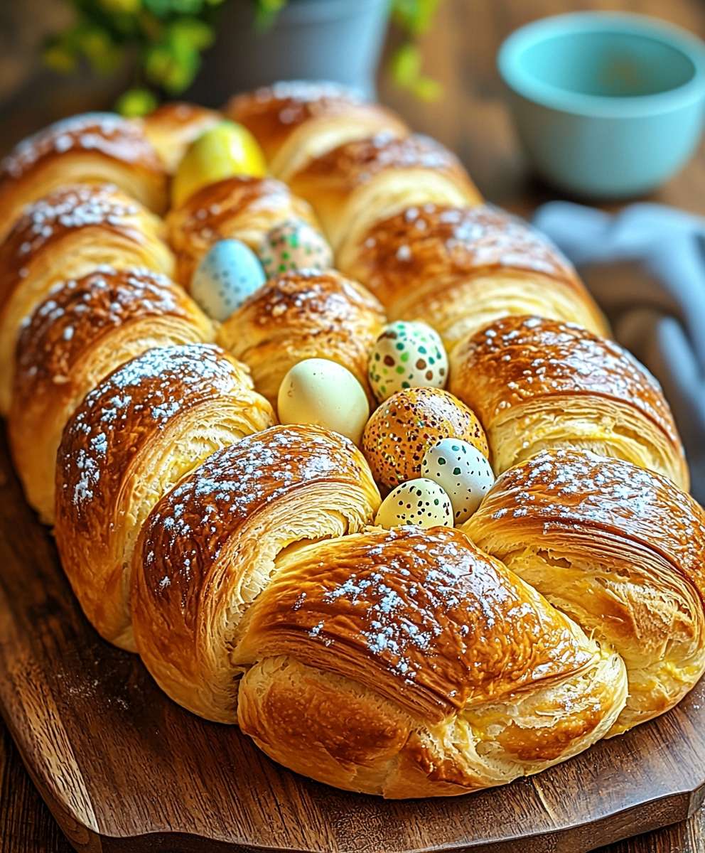 Gefüllter Osterzopf backen