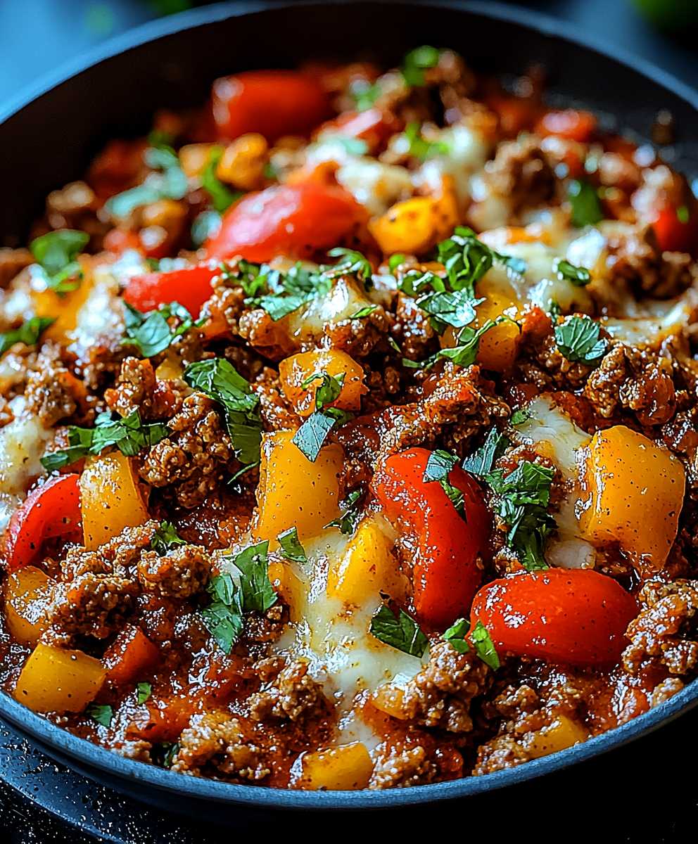 Paprikapfanne Hackfleisch
