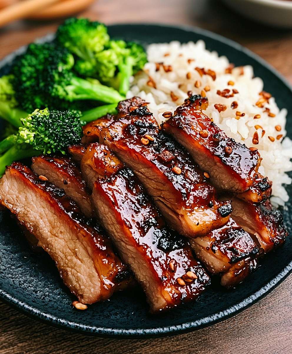 Char Siu Schweinefleisch Heißluftfritteuse