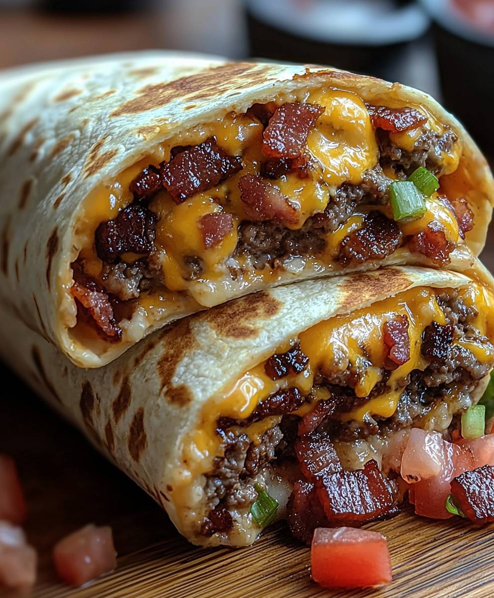Bacon Cheeseburger Burrito