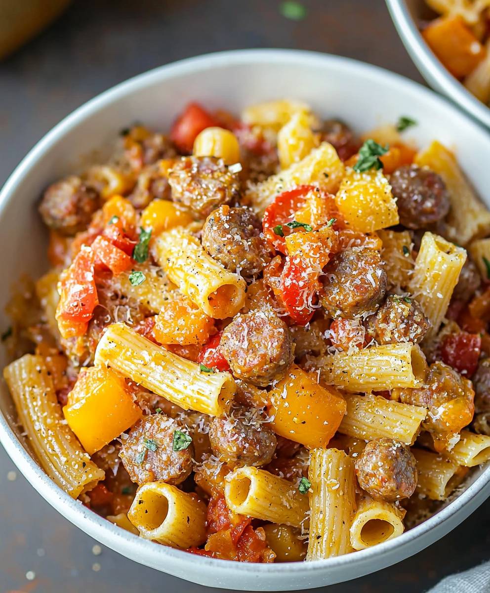 Wurst Paprika Pasta