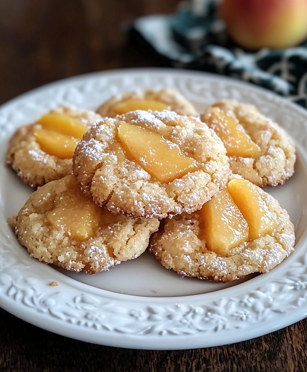Pfirsich Cobbler Kekse backen