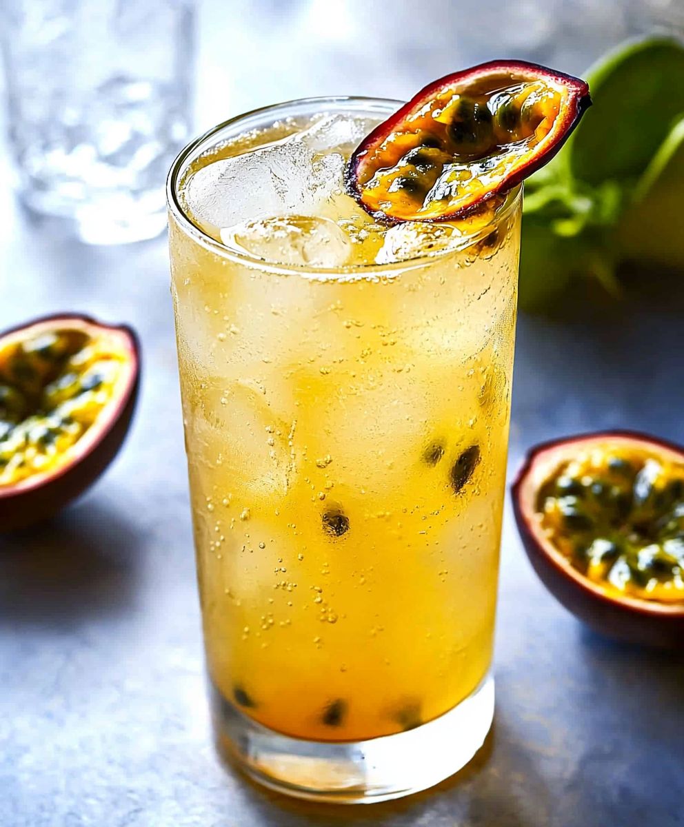 Passionsfrucht Wodka Soda