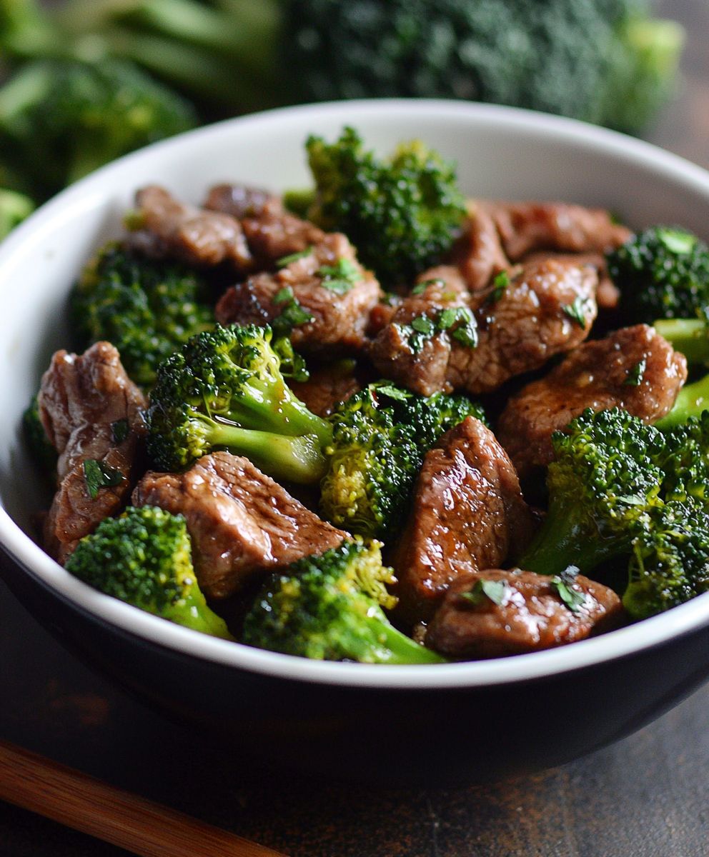 Rindfleisch Brokkoli Gericht