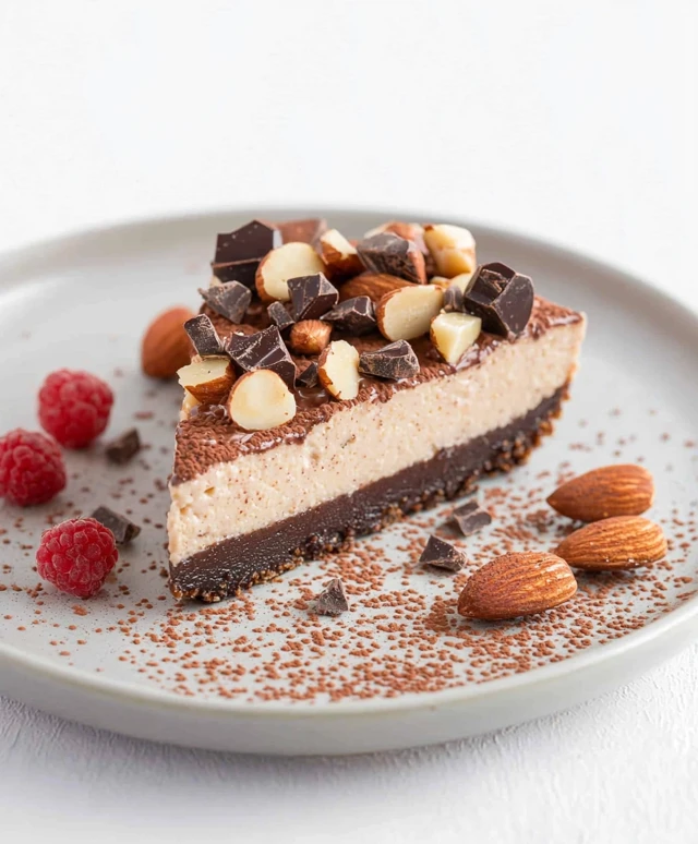 Schokoladen Mandel Käsekuchen