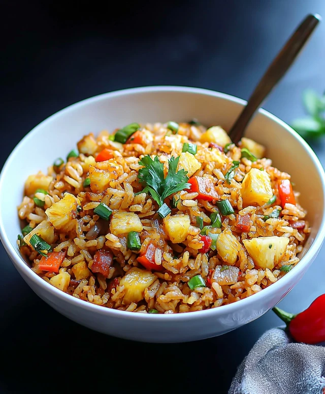 Gebratener Thai-Reis Ananas
