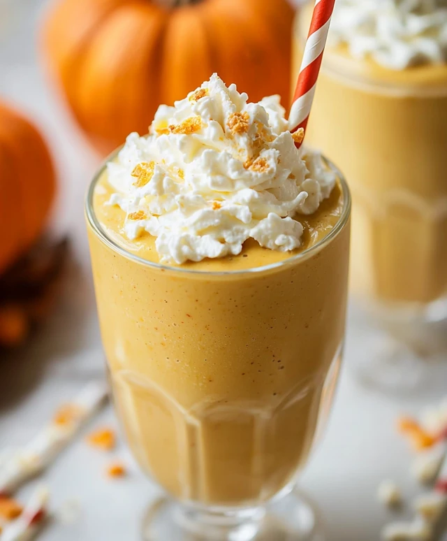 Kürbismilchshake genießen