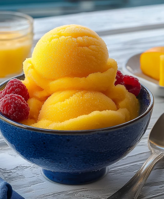 Mangosorbet herstellen