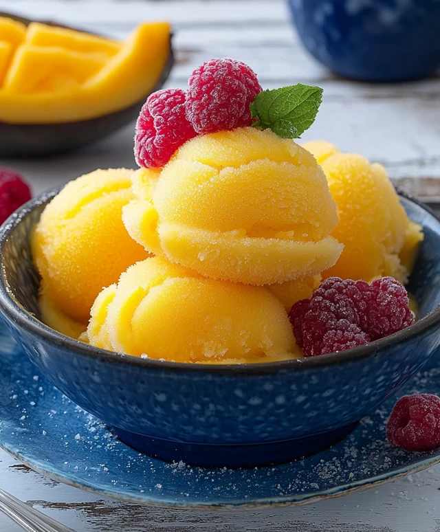 Mangosorbet herstellen