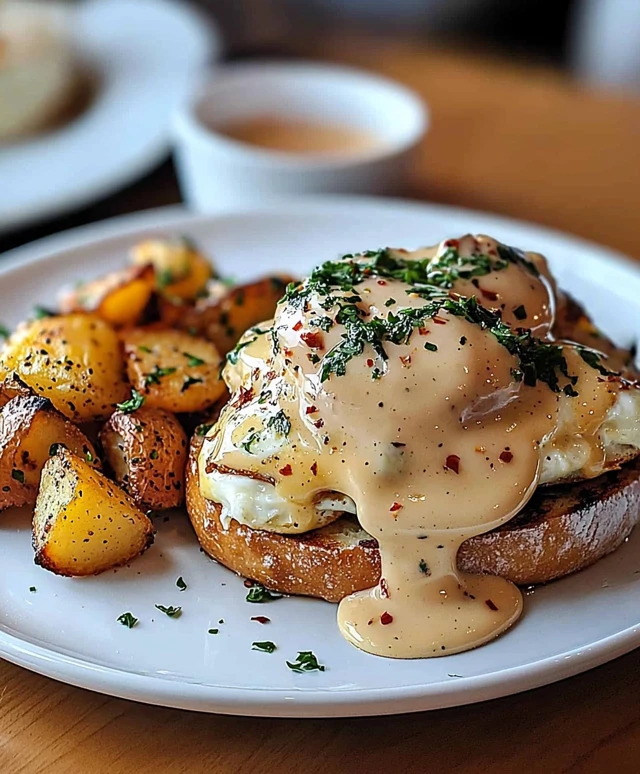 Eier Benedict mit Focaccia
