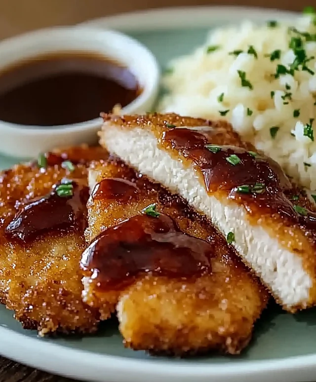 Hähnchen Katsu mit Tonkatsu Sauce
