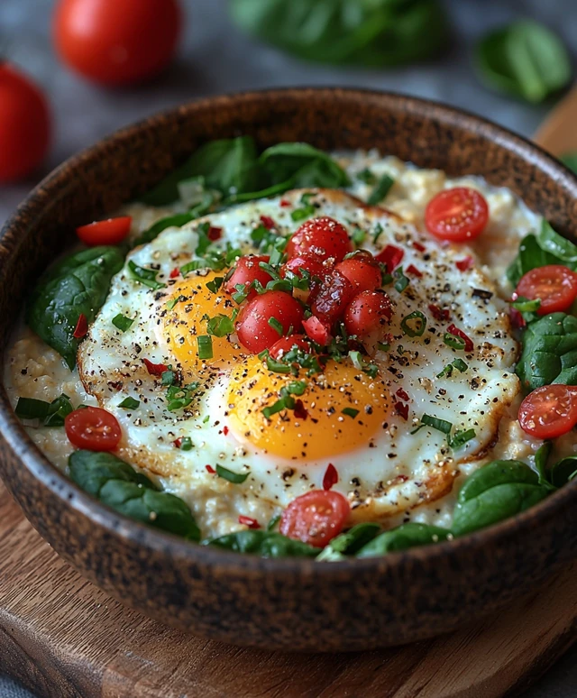 Eier Spinat Bowl