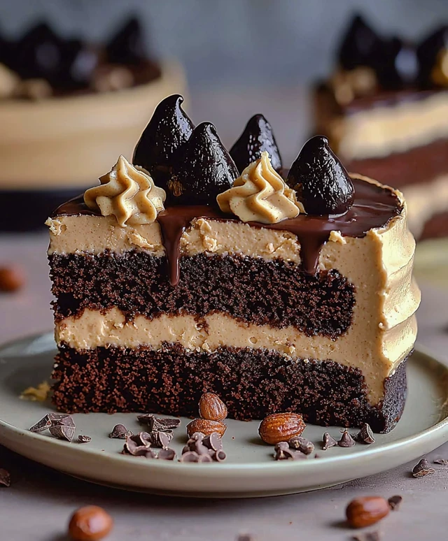 Erdnussbutter Schokotorte