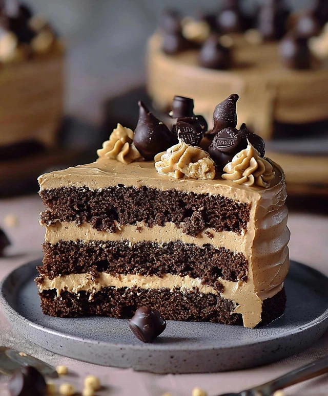 Erdnussbutter Schokotorte