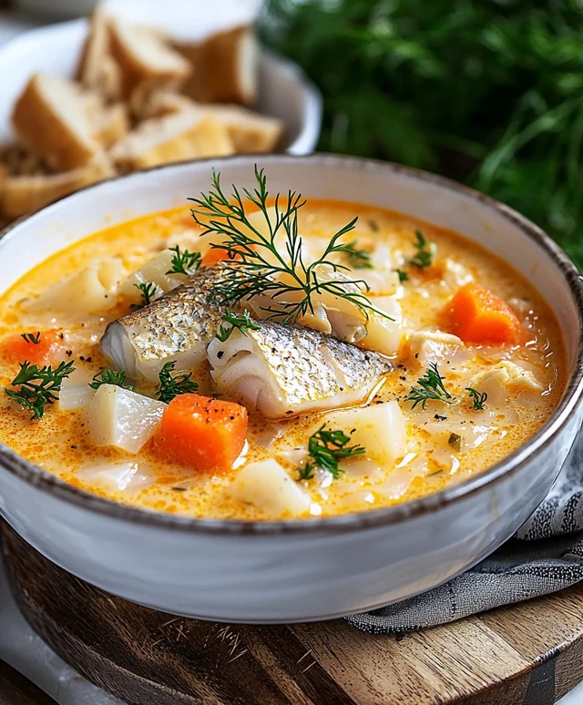 einfache Fischsuppe