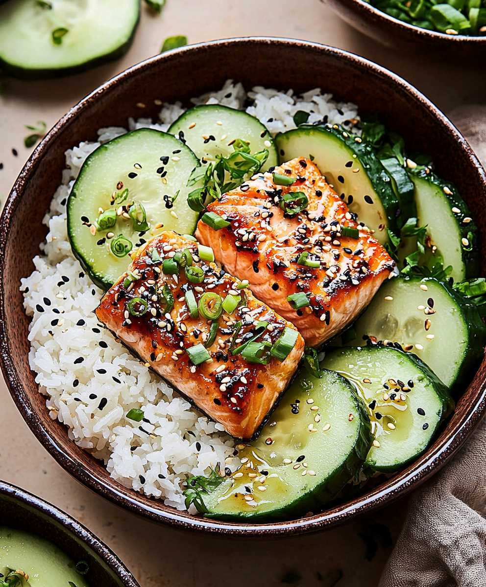 Miso Lachs Reisschüssel
