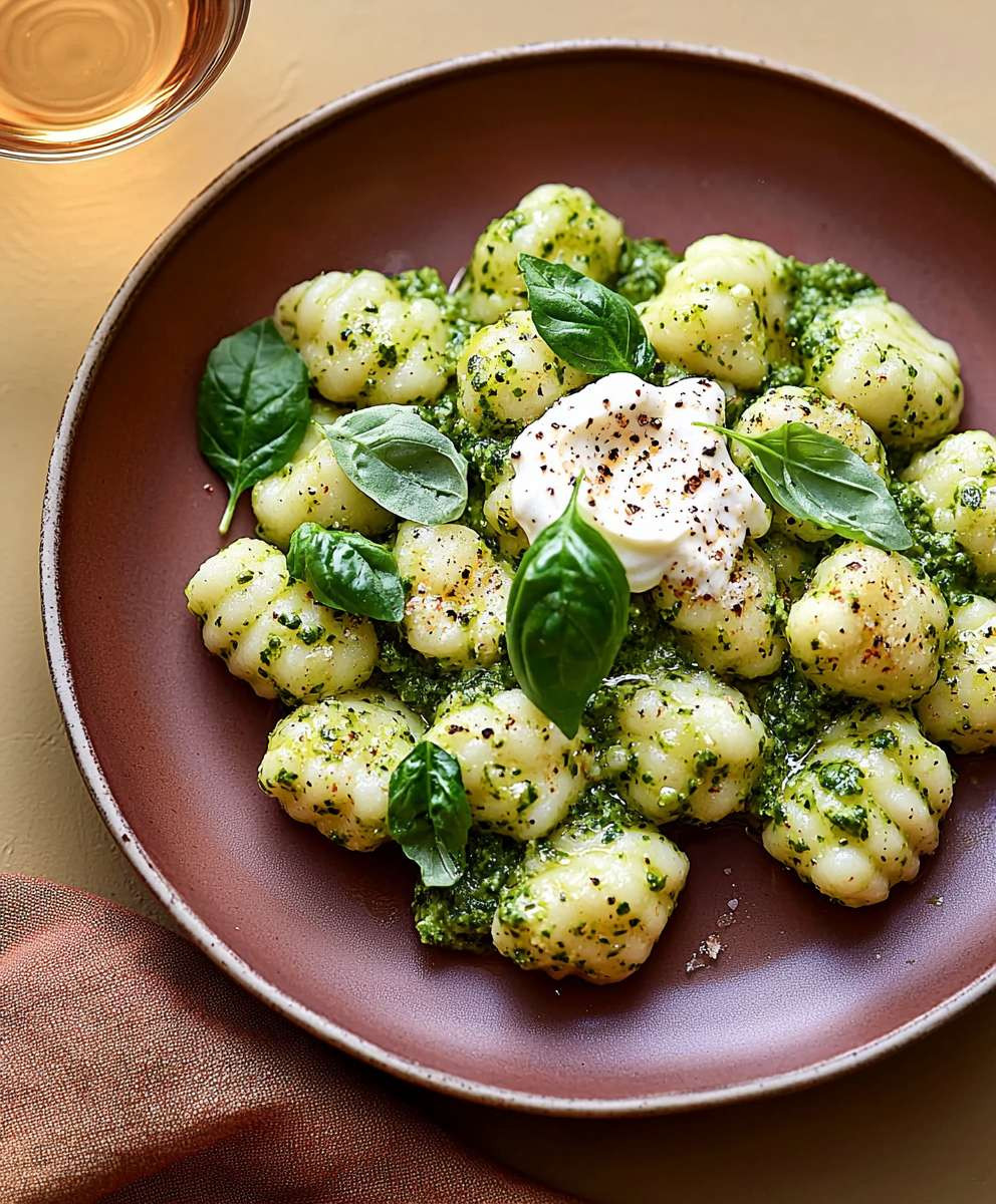Spinat Pesto Gnocchi